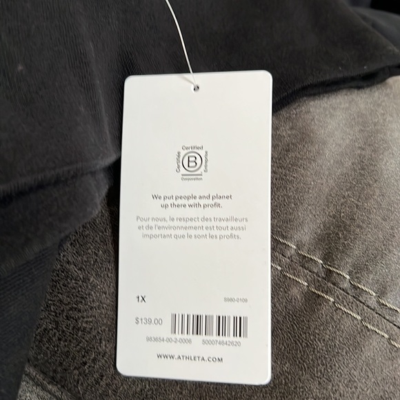 NWT Athleta Balance Microfleece Sweatshirt - Picture 9 of 10